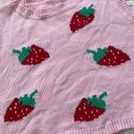 Strawberry Sweater Vest Pink Size L Photo 5