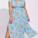 Torrid  3 Plus‎ Size Floral Maxi Textured Woven Double Slit Dress 3x 22 24 Photo 0