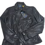 Ralph Lauren Sheepskin Leather Moto Jacket | Photo 4