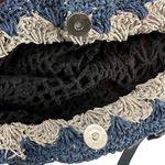 Straw Tote Bag Blue Photo 6