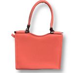 Badgley Mischka Coral Vegan Leather Crossbody Bag Braided Handle Zip Top NWT Photo 4