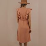 Roolee  Dusty Pink Sleeveless Midi Dress Photo 1