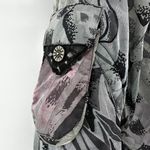 VTG Kaelin Snowsuits Snow Bib Skiing Ski Suit Turtle Neck Abstract Gray XS Photo 2