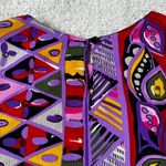 Vintage Multicolored Island Graphic Floral Geometric Pattern Crew Neck Top Size undefined Photo 2