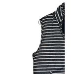 Mud Pie  Women's Top Striped Zip Front Vest Closure Pockets Sleeveless‎ Small Photo 2