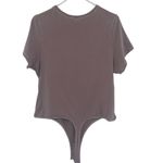 SKIMS T-Shirt Cotton Bodysuit Short Sleeve Thong Stretch Size 3X Plus Size Photo 6