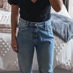 Free People Distressed Straight Jeans  Photo 0