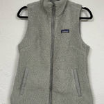 Patagonia  Las Gatos Grey Fleece Full Zip Vest Womens M Outdoorsy Hiking Jacket Photo 0