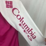 Columbia Pink & White Rash Guard Long Sleeve PFG Tee T Shirt Top S Photo 2