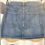 ZARA  Studded Blue Denim Mini Skirt Photo 1