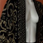 Distinctly Different Vintage Elegant Black and Gold Women's Sweater Size 47 Photo 5