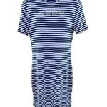 Bebe  Striped Rhinestone Sweater Knit Bodycon Dress XL Photo 0