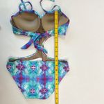 Elle NWT  1PC Swimsuit Multicolor Cubic Zirconia Floral Swimwear Size L Photo 11