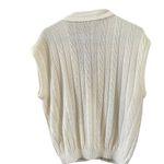 Vintage Rose size L made in USA button front sweater vest. Size L Photo 1