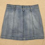 REWASH  Brand Vintage Reunion Jean Button Front Mini Skirt Light Wash Y2K Size 25 Photo 3