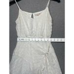 Gianni Bini Women's gb White Swiss Dot Ruffle Wrap Dress Size XS Photo 3