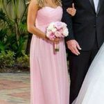 Donna Morgan  Pink Long Chiffon Dress Size 6 (fits size 2) Photo 1