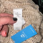 Cupshe  swim coverup dress loose knit beige XL soft pullover beach vacation Photo 2