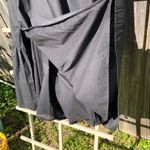 ASTR the Label Poplin Puff Sleeve Tiered Midi Dress Black - Size Small Photo 10