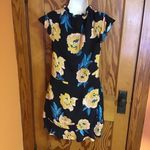 Anthropologie Dolan Left Coast Collection Silk Floral Dress Blue Size M Photo 9