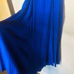 Yumi Kim Mercer Street Button Down Royal Blue Smocked Back Midi Dress size M Photo 7