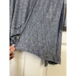 Tahari  100% Linen Heather Blue Open Front Asymmetrical Cardigan Size XS Boho Photo 3