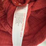 Free People  100% Cotton Terracotta Mini Dress gauze fabric keyhole tie ruffle S Photo 12