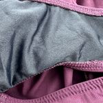 MiracleSuit  One Piece Swimsuit Halter Ruched Waist V Neck Padded Purple Medium Photo 3