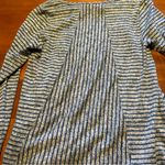 Soft Surroundings NWOT  Gray/Blue Striped Top Small Photo 6