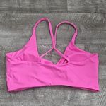 Strappy Sportsbra Women Twist Padded Workout Barbie Open Activewear Size Med Pink Photo 2