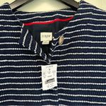 NWT J. CREW Tweed Lady Jacket Antique Navy Ivory Stripe Blue Size 4 Photo 5