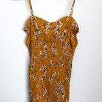 Flynn Skye Marigold Mustard Yellow Floral Smocked Mini Dress Photo 10