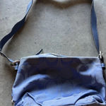 Coach Vintage  Blue Carly Women’s Handbag Purse Bag Signature Print Canvas F15068 Photo 0