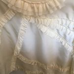 J.Crew  Cream Silk Ruffle Tank Top Photo 1