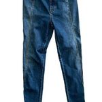 Free People We The Free High Rise Riley Seamed Jeans | Blue Denim | 27 Photo 0