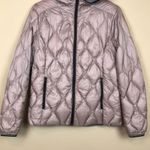 Lucky Brand Women’s Packable Down Filled Quilted Puffer Hooded Zip-Up Jacket Photo 2
