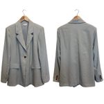 We Wore What Danielle Bernstein  Light Gray Oversized Blazer Career Office Small Photo 1