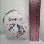 Unicorn Coin Purse Keychain Magical Mini Backpack Charm Cute Kids Girls Pink Photo 1