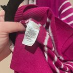 Loft Mixed Media Ruffle Trim Pink Sweater Photo 6