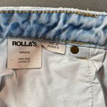 Rolla's Mirage High Rise Light Wash Jean Shorts‎ Cut Offs Fringe Size 26 Blue Photo 6