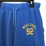 Zoe & Liv Jogger Sweatpants Blue Drawstring Pockets West Coast 92 Target XS  Photo 1