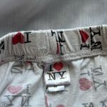 I Love NY Print Pajama Shorts White Size M Photo 4