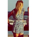 Anthropologie Shoshanna Romper 6 Silk Elizabeth Edessa Floral Print Photo 1