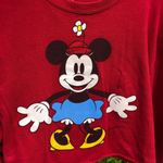 Disney  Minnie Mouse red long sleeve crop T-shirt size medium Photo 7