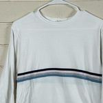 Brandy Melville John Galt White Long Sleeve Striped Tee size Small Photo 7