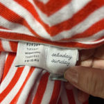 Anthropologie Saturday Sunday Terry Rope Belt Dress Women Orange Stripe Small Photo 2