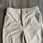 Mother The Cinch‎ Ankle Greaser Marzipan Khaki Wide Leg Pants Size 31 Minimalist Tan Photo 2