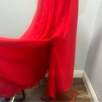 Ieena for Mac Duggal Size 6 Red Deep V Photo 7