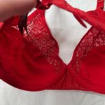 Natori  Womens Pretty Smooth Seamless Red Lace Underwire Bra 30DD style 734318 Photo 6