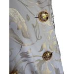 Escada Womens Cream Gold Brocade Blazer Double Breasted Size 40 (oversized) Photo 4